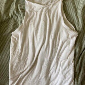 White J.Crew Double Lined Racerback Tank Top S